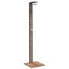vidaXL Douche d'ext&eacute;rieur gris 50x55x224 cm r&eacute;sine tress&eacute;e bois acacia