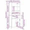 vidaXL Haut Armoire Bois Ancien 69,5 x 32,5 x 180 cm Bois d'ing&eacute;nierie
