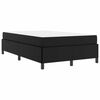 vidaXL Cadre de lit avec matelas Noir 120 x 190 cm tissu
