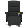 vidaXL Fauteuil inclinable de massage avec repose-pieds noir tissu
