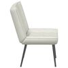 vidaXL Chaise de relaxation cr&egrave;me 64x74x84 cm velours
