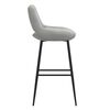 vidaXL Tabouret de bar Gris clair Velours