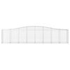 vidaXL Paniers &agrave; gabions arqu&eacute;s 4 pcs 400x50x80/100 cm Fer galvanis&eacute;