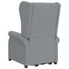 vidaXL Fauteuil de massage inclinable Gris clair Tissu