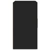 vidaXL Armoire murale Noir 60x30x60 cm Bois d'ing&eacute;nierie