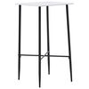 vidaXL Ensemble de bar 5 pcs Similicuir Noir