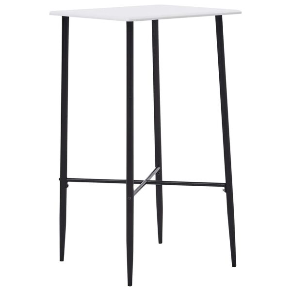 vidaXL Ensemble de bar 5 pcs Similicuir Noir