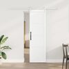 vidaXL Porte coulissante ORKDAL Blanc 61 x 198,5 cm Pin massif