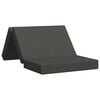 vidaXL Canap&eacute;-lit pliable 80 x 67 x 45 cm Gris fonc&eacute;