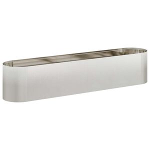 vidaXL Jardin sur&eacute;lev&eacute; Acier inoxydable 200 x 40 x 40 cm