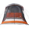 vidaXL Tente familiale tunnel 8 personnes gris et orange imperméable