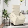 vidaXL Fauteuil inclinable Cr&egrave;me Similicuir