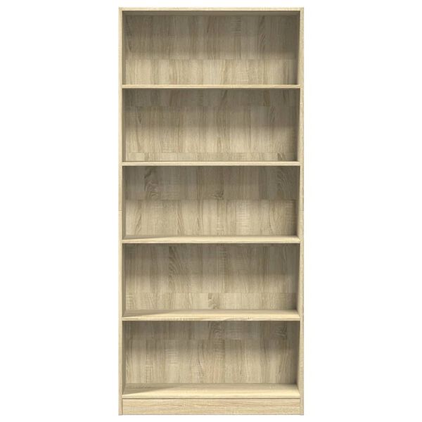 vidaXL Bibliothèque Chêne Sonoma 80x24x176 cm Bois d'ingénierie