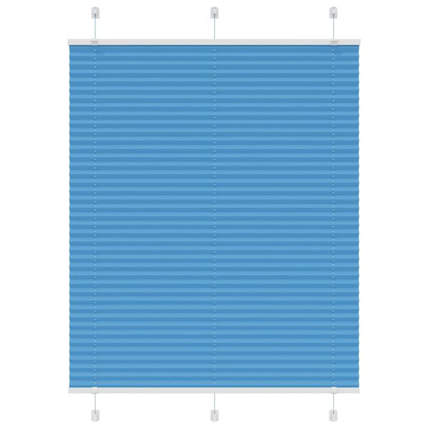 vidaXL Store plissé bleu 105x150 cm largeur du tissu 104,4cm polyester