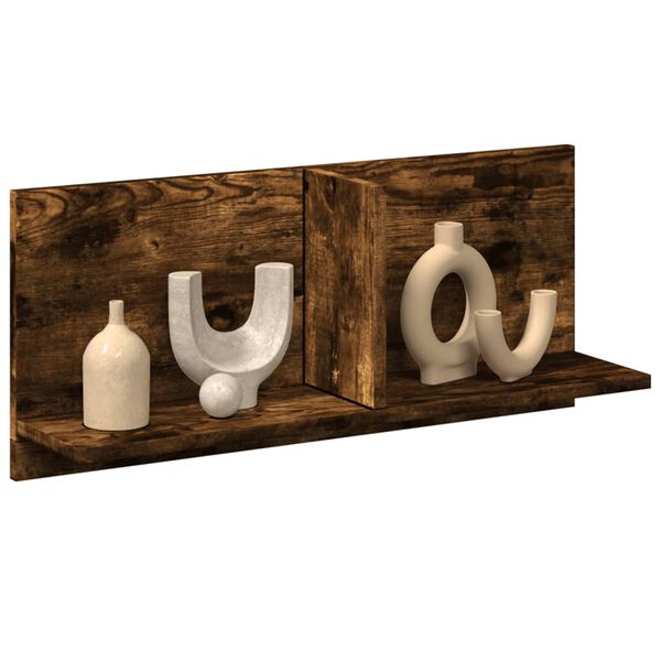 vidaXL Armoire murale 70x16,5x30 cm ch&ecirc;ne fum&eacute; bois d'ing&eacute;nierie