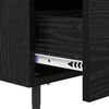 vidaXL Cabinet de chevet 2 pcs Ch&ecirc;ne noir 40 x 35 x 47,5 cm