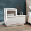 vidaXL Tables de chevet 2 pcs Blanc 60x34x51 cm Bois de pin solide