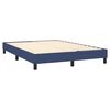 vidaXL Sommier &agrave; lattes de lit avec matelas Bleu 140x190 cm Tissu