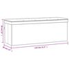 vidaXL Banc de rangement pliable gris clair faux lin