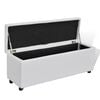 vidaXL Banc de rangement Blanc 118 x 44 x 44 cm