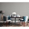 DUTCH WALLCOVERINGS Papier peint Geometric Blanc et noir
