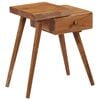 vidaXL Table de chevet Bois d'acacia massif 45 x 32 x 55 cm