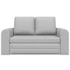 vidaXL Canap&eacute;-Lit 60cm Gris nuage tissu