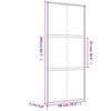 vidaXL Porte coulissante dor&eacute; 90x205 cm verre ESG clair et aluminium