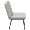 vidaXL Chaise de relaxation gris clair 64x74x84 cm velours