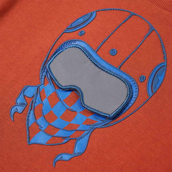 Sweat-shirt pour enfants rouillé clair 128