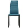 vidaXL Ensemble de salle &agrave; manger 5 pcs Similicuir Bleu marine