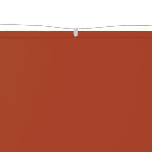 vidaXL Auvent vertical Terre cuite 140x800 cm Tissu oxford