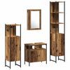vidaXL Ensemble de mobilier de salle de bain 4 pc Bois Ancien