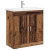 vidaXL Ensemble de mobilier de salle de bain Bois ancien