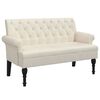 vidaXL Banc avec dossier 120x62x75,5 cm lin