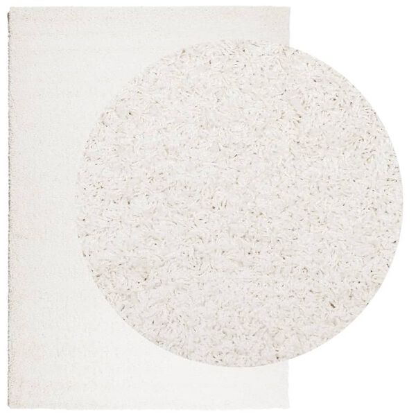 vidaXL Tapis shaggy PAMPLONA poils longs moderne cr&egrave;me 160x230 cm