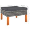 vidaXL Salon de jardin 6 pcs avec coussins R&eacute;sine tress&eacute;e Gris