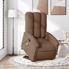 vidaXL Fauteuil de massage inclinable Marron Tissu