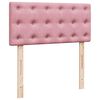 vidaXL Sommier &agrave; lattes de lit et matelas Rose 80x200 cm Velours