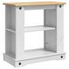 vidaXL Support d'aquarium CORONA Blanc et marron 60 x 30 x 60 cm