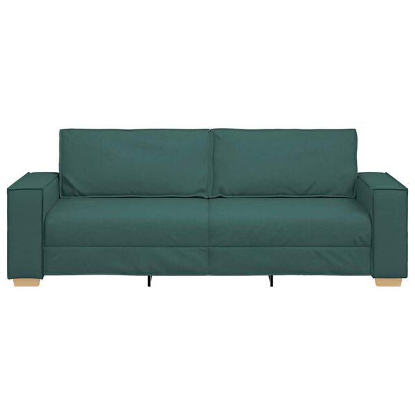 vidaXL Canapé Vert foncé 220 x 78 x 84 cm tissu