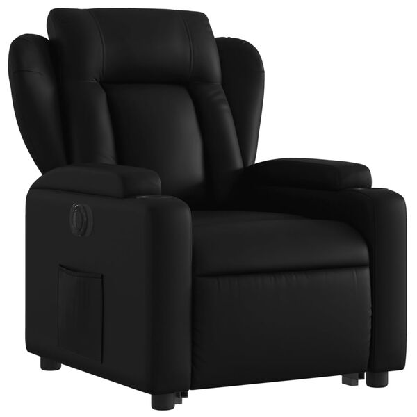 vidaXL Fauteuil inclinable &eacute;lectrique noir similicuir
