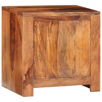 vidaXL Table de chevet avec 1 tiroir Bois massif de Sesham