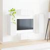 vidaXL Ensemble meuble TV Montage mural 4 pcs Blanc Bois d'ing&eacute;nierie