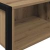 vidaXL Table d'appoint avec stockage Chêne artisan 100 x 36 x 75 cm