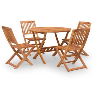 vidaXL Ensemble &agrave; manger de jardin 5 pcs Bois d'acacia solide
