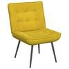 vidaXL Chaise de relaxation avec tabouret jaune velours