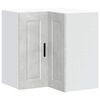 vidaXL Armoire d'angle murale de cuisine Porto gris b&eacute;ton