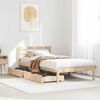 vidaXL Cadre de lit sans matelas 75x190 cm bois de pin massif