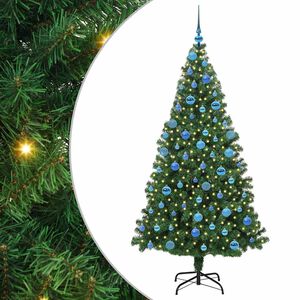 vidaXL Sapin de No&euml;l artificiel Vert 180 cm PVC, Acier et Plastique